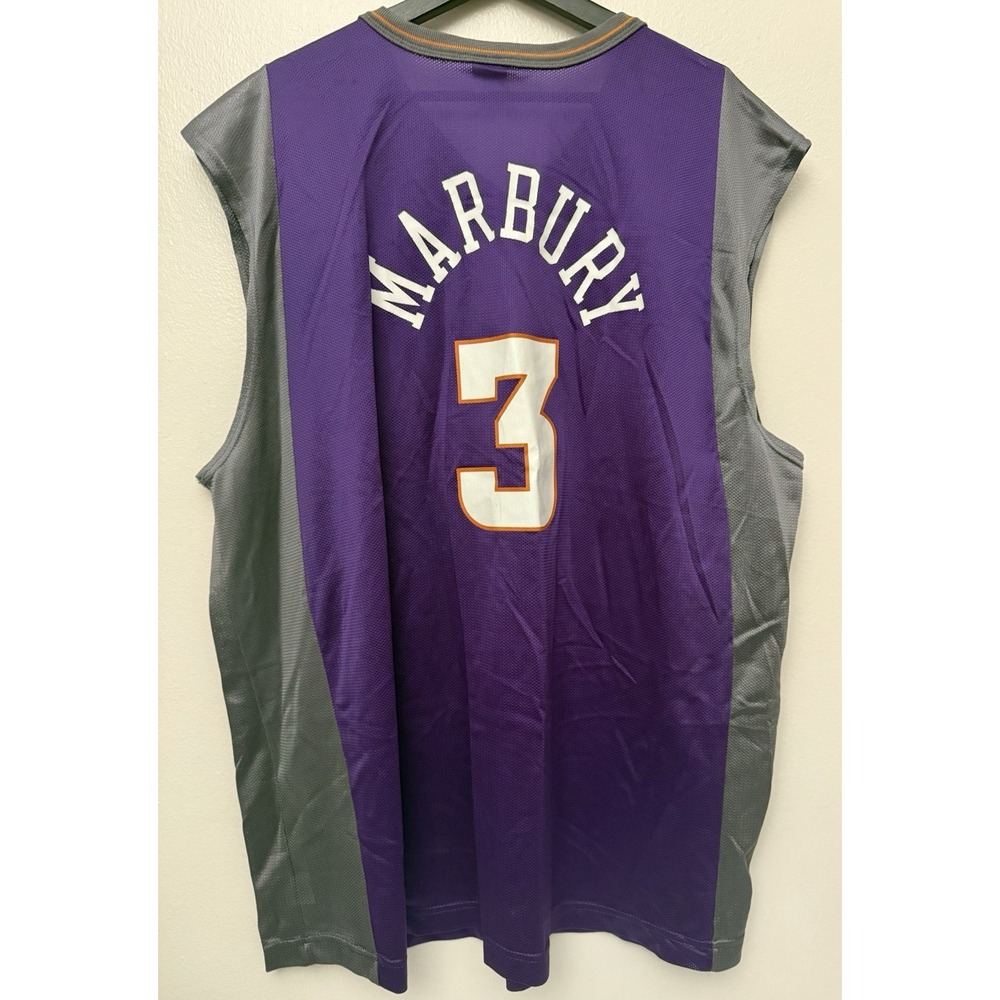 Vintage Stephon Marbury NBA‎ Champion Phoenix Suns Jersey Mens Size 48 XL